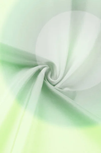 ファブリックのテクスチャ背景 背景としては 緑色の絹織物 滑らかなエレガントなグリーン シルクやサテンを使用できます 緑の抽象的な布の背景または液体の波 — ストック写真
