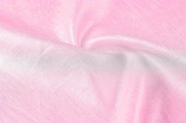 Textura Pozadí Lněné Tkaniny Růžové Kovovým Leskem Neuvěřitelnou Texturou Tento — Stock fotografie