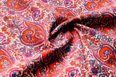 Doku arka plan deseni. Geleneksel Hint Paisley desen. 