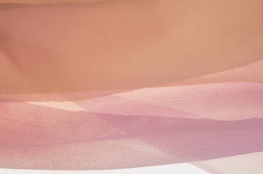 Doku, arka plan, desen. Şeffaf ipek kumaş. Mavi, sarı, pembe tonları. bir rengi kırmızı ve beyaz, mercan ya da somon itibariyle arasında ara.