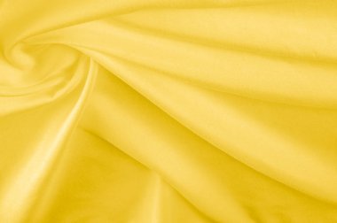 doku. ipek kumaş - sarı. Bu parlak malzeme vardır bir gerçekten 