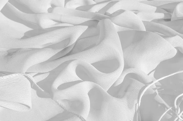 Textúra, ezüst Dove Silk könnyű selyemszövet. Csillogó, és mint egy csillag ragyog — Stock Fotó