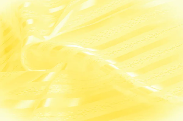 Background Texture Pattern Yellow Silk Fabric Light Stripe Yellowish Tissue — Stock Photo, Image