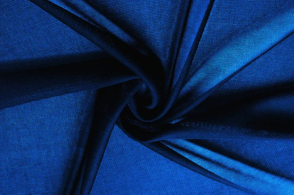 Textúra, háttér, minta. Kék átlátszó szövet. Ocsovai Diána — Stock Fotó