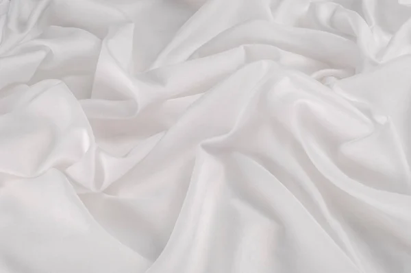 Texture de fond. tissu de soie - blanc. Lumière en blanc. ce pl — Photo