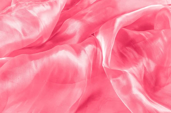 Textura Pozadí Vzor Hadřík Růžový Hedvábí Hladká Elegantní Růžová Hedvábí — Stock fotografie