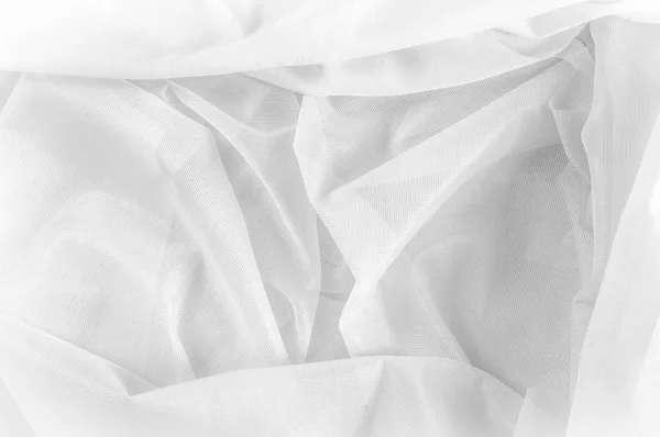Texture, sfondo, pattern. Texture di tessuto di seta - Bianco. Si — Foto Stock