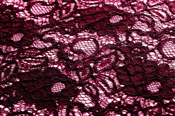 Texture, background, pattern. Cloth red lace. Background of fabr