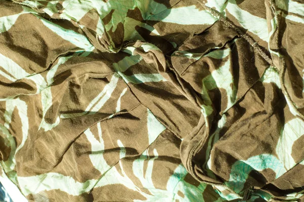 Textuur Achtergrond Patroon Vrouwen Rok Stof Katoen Beschermende Kleur Khaki — Stockfoto