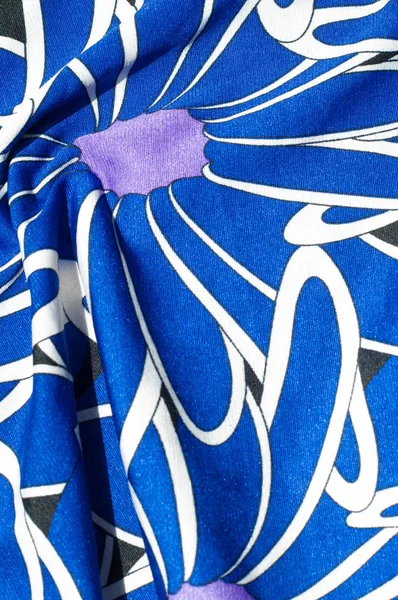 Textur Hintergrund Muster Blaues Seidenkleid Für Frauen Auf Einer Abstrakten — Stockfoto
