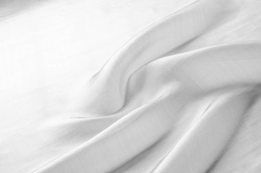 Arka plan doku, desen. Kumaş beyazdır. Beyaz ipek fab