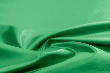 Doku, arka plan, desen. Doku yeşil ipek kumaş. Beau
