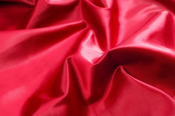 Textura Fondo Patrón Tejido Seda Roja Este Tejido Satén Perfecto — Foto de Stock