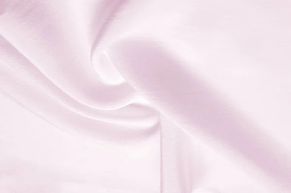 Textura patrón de fondo. Tejido de seda rosa. Primer plano de un rippl — Foto de Stock