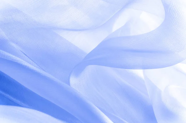 Textura, fondo, patrón. Tejido de seda azul. Respaldo abstracto — Foto de Stock