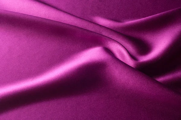 Konsistens av bakgrundsbild, Silk tyg av röd färg. satin eller — Stockfoto