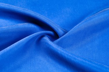 Arka plan doku, desen. Mavi col kalın kalın ipek kumaş