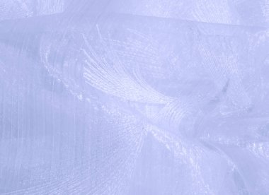 Doku, arka plan, desen. Tül pastel tonları. Mor katlanmış dantel kapatın. Arka plan olarak pastel mor buruşuk tül. Makro görünümü dikiş elbise. Saf düğün Tekstil.