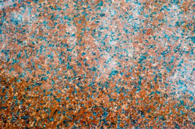 Doku, arka plan, desen. Fotoğraf kırmızı granit. Karşılıklı granit döşeme. Uçak cilalı granit plaka closeup arka plan olarak.