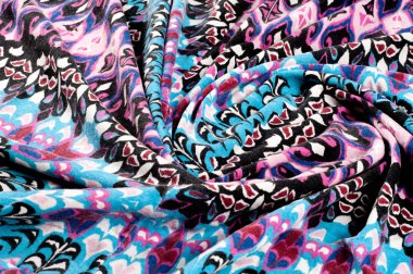 Doku, arka plan, desen. Vicuna kumaş lüks bir seyreklik olduğunu. Örtüsü tek renkli kırmızı renk