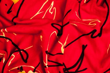 Doku, arka plan, desen. Vicuna kumaş lüks bir seyreklik olduğunu. Örtüsü tek renkli kırmızı renk