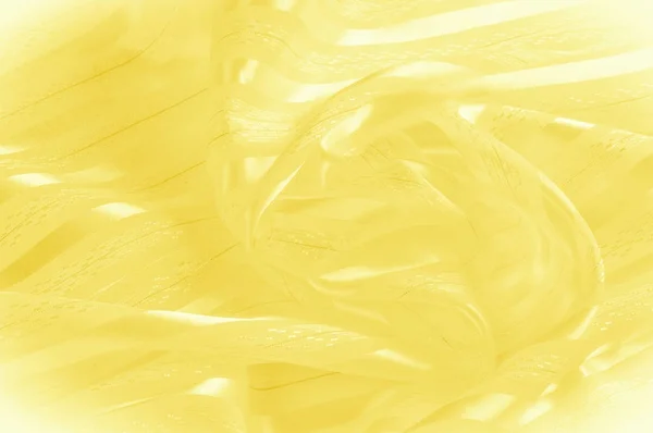 Textura Fundo Padrão Tecido Seda Amarelo Com Uma Faixa Luz — Fotografia de Stock