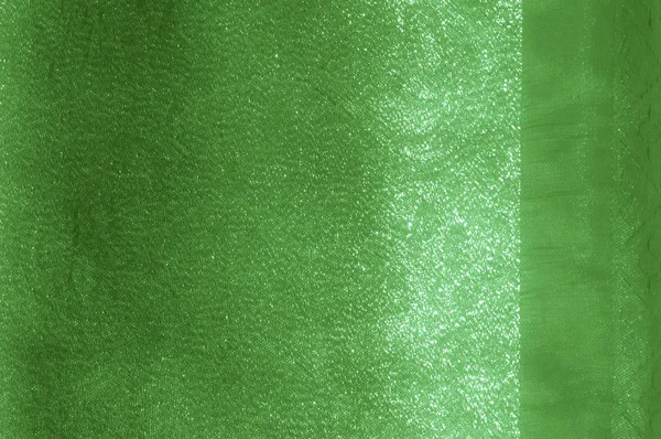 Textura Fundo Padrão Tecido Luz Seda Tecido Verde Pálido Bela — Fotografia de Stock