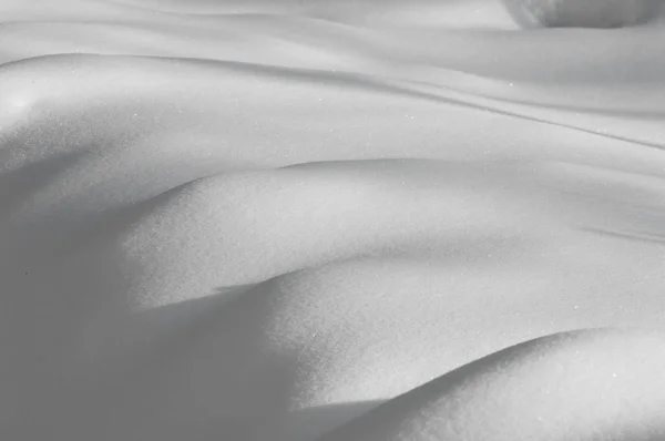 Hintergrund Winterfotografie Weißer Schnee Flauschig Luftigen Wirbelwinden Und Leise Boden — Stockfoto