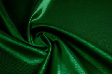 Doku, arka plan, desen. Doku yeşil ipek kumaş. Beau