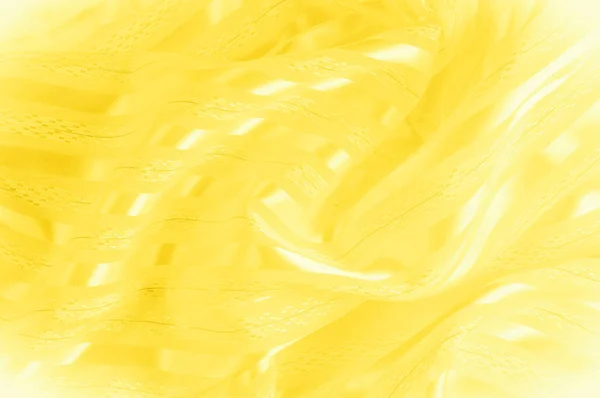 Hintergrund Textur Muster Gelber Seidenstoff Mit Hellem Streifen Gelbliches Gewebe — Stockfoto