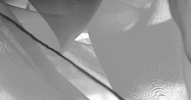 doku, arka plan, desen, gri siyah İpek Kumaş Bu çok l