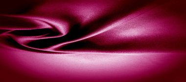 doku, kırmızı ipek kumaş panoramik fotoğraf. İpek Dük ruh saton -