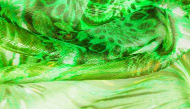 Arka plan dokusu, desen. Yeşilimsi zümrüt gölgesinden ipek.