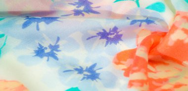 doku deseni pamuklu kumaş. Beyaz bir backgrou üzerinde çiçekler güller