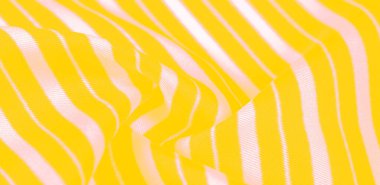 ipek çizgili kumaş. sarı beyaz çizgiler. Bu güzel, süper