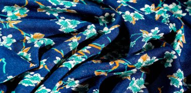 Doku, arka plan, desen, f yeşil renkleri ile kumaş mavi