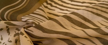 Doku, desen, koleksiyon, ipek kumaş, Afrika teması, hayvan