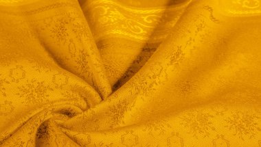 doku arka plan deseni. sarı kumaş. Bu, 