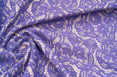 Arka plan dokusu. Şablon. Dantel kaplı sıcak yün kumaş