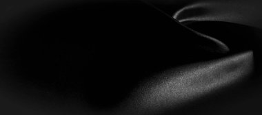 doku, arka plan, desen. Siyah ipek kumaş. Bu siyah ve