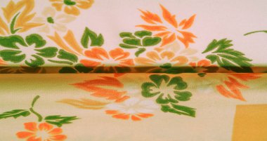 doku, arka plan, desen, çiçek baskı E ile narin ipek