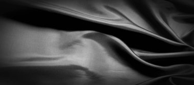 doku, arka plan, desen. Siyah ipek kumaş. Bu siyah ve