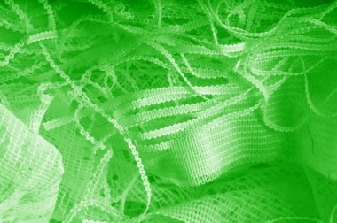 Doku, arka plan, desen. yeşil tül. Daha ağır w ile ince