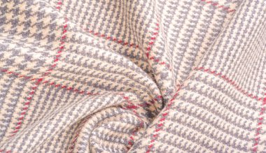 Arka plan dokusu, desen. Kumaş kalın, bir kafesiçinde sıcak