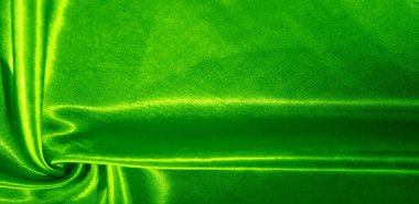 Doku, arka plan, desen, yeşil renk ipek kumaş. Bu bir