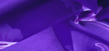 Doku, arka plan, kırmızı çiçek baskılı mavi ipek kumaş. Y