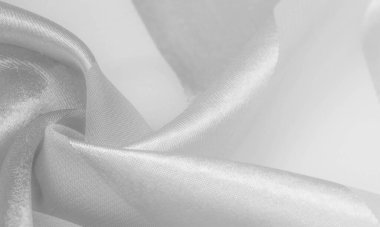 Doku, arka plan, metalik s ile beyaz ipek çizgili kumaş