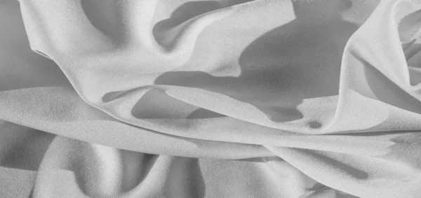 Textura, pozadí, hedvábná tkanina, bílá ženská šál; Návrh-Pá — Stock fotografie
