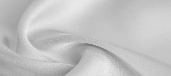 Textura de fundo, padrão. Tecido de seda branca. Tem um suave — Fotografia de Stock