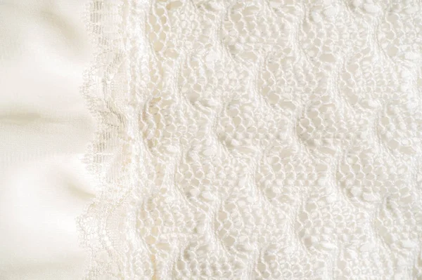 texture, background, pattern. white lace fabric. This wonderful